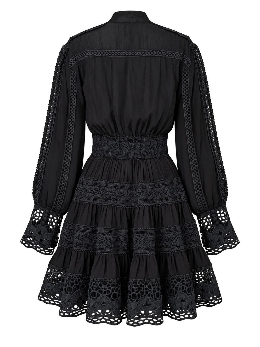 Atelier Lace Black Mini Dress