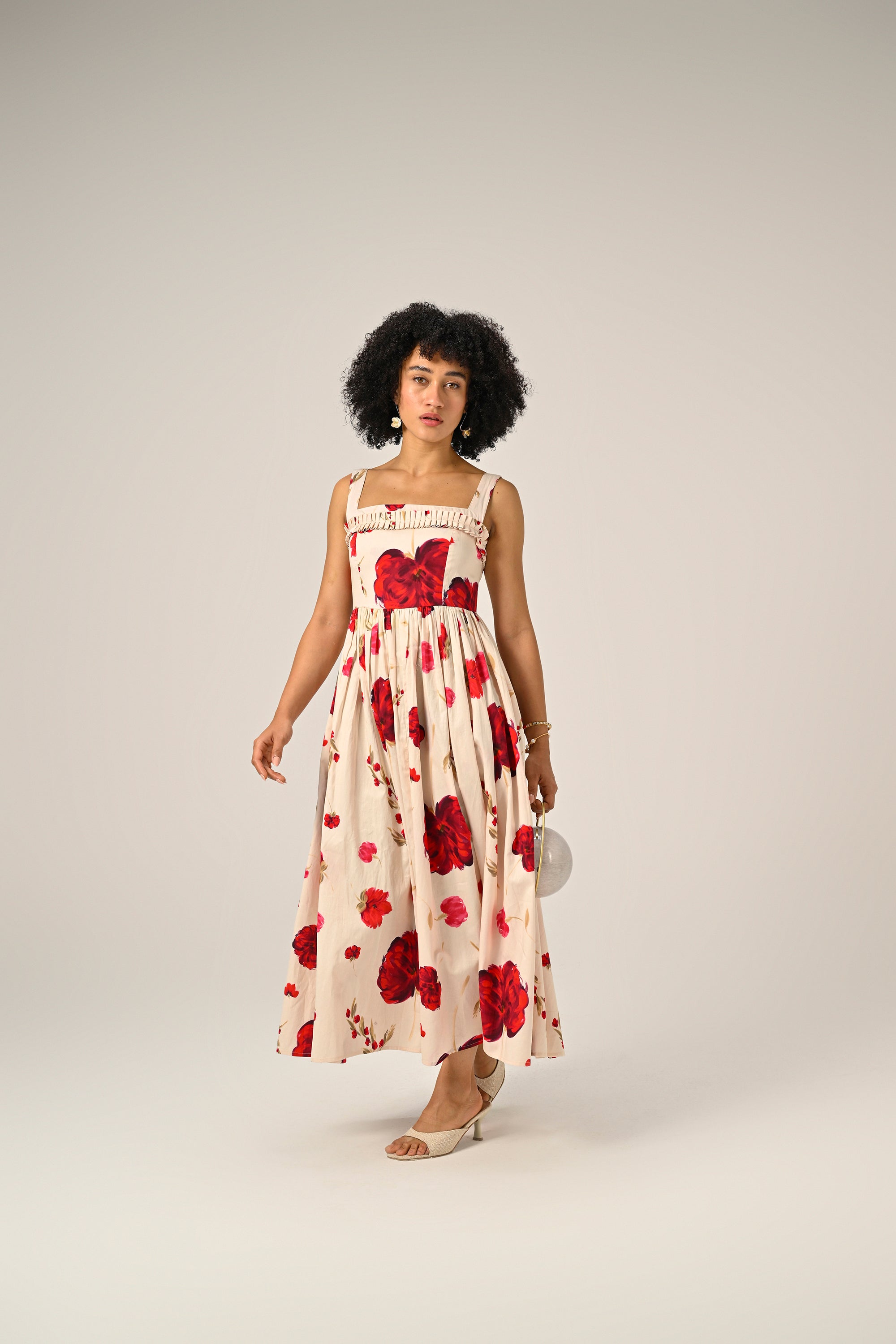 Scarlet Meadow Maxi Dress