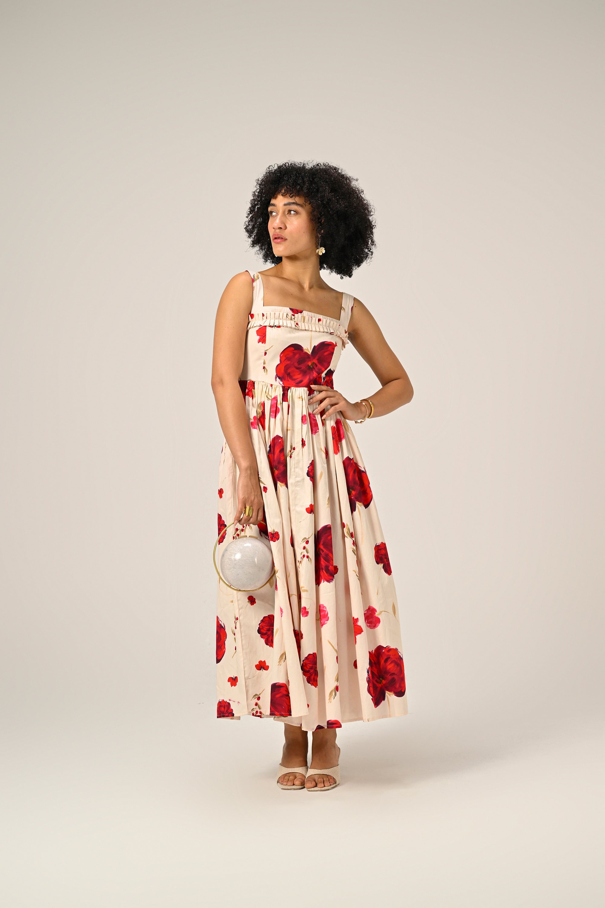 Scarlet Meadow Maxi Dress