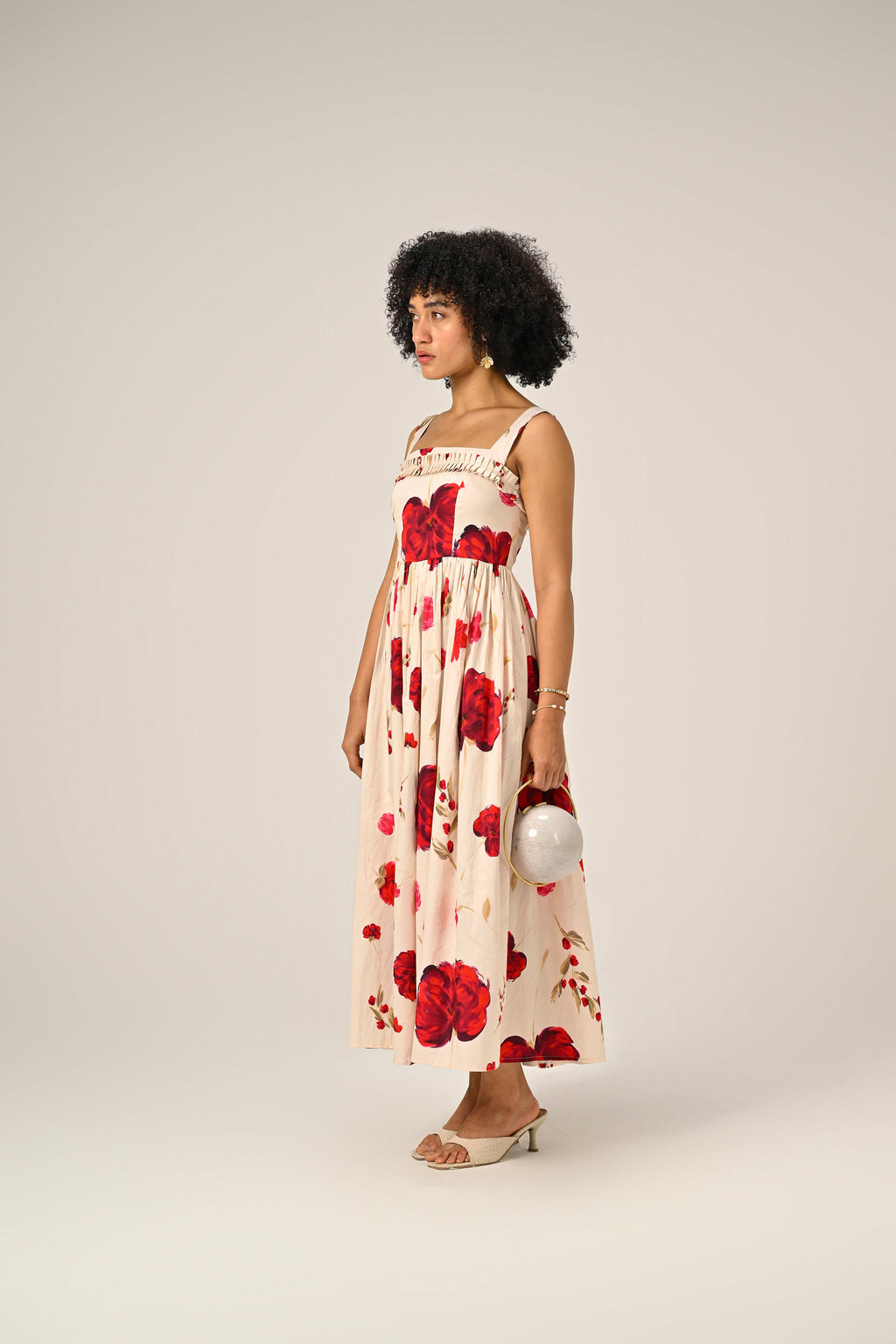 Scarlet Meadow Maxi Dress