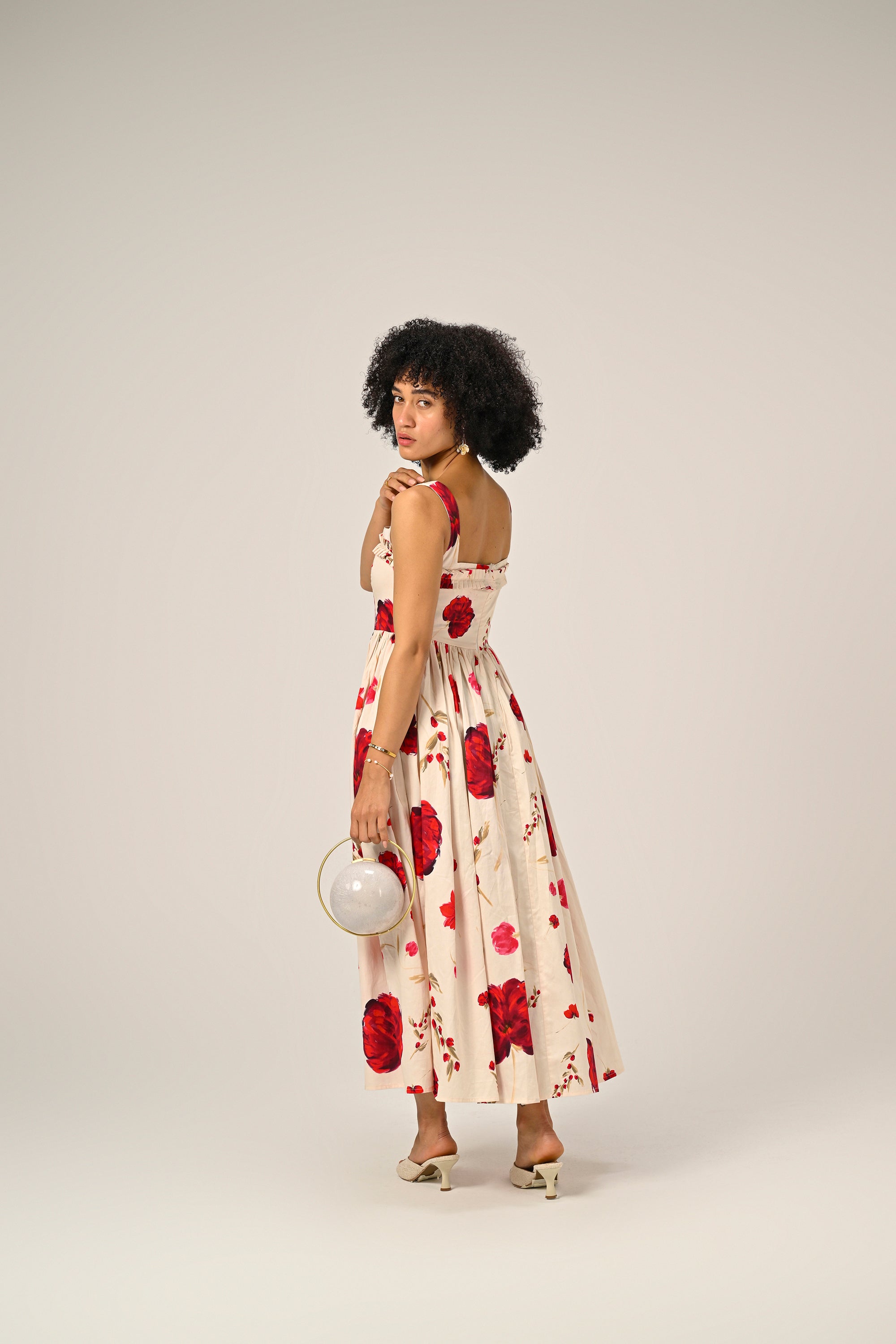 Scarlet Meadow Maxi Dress