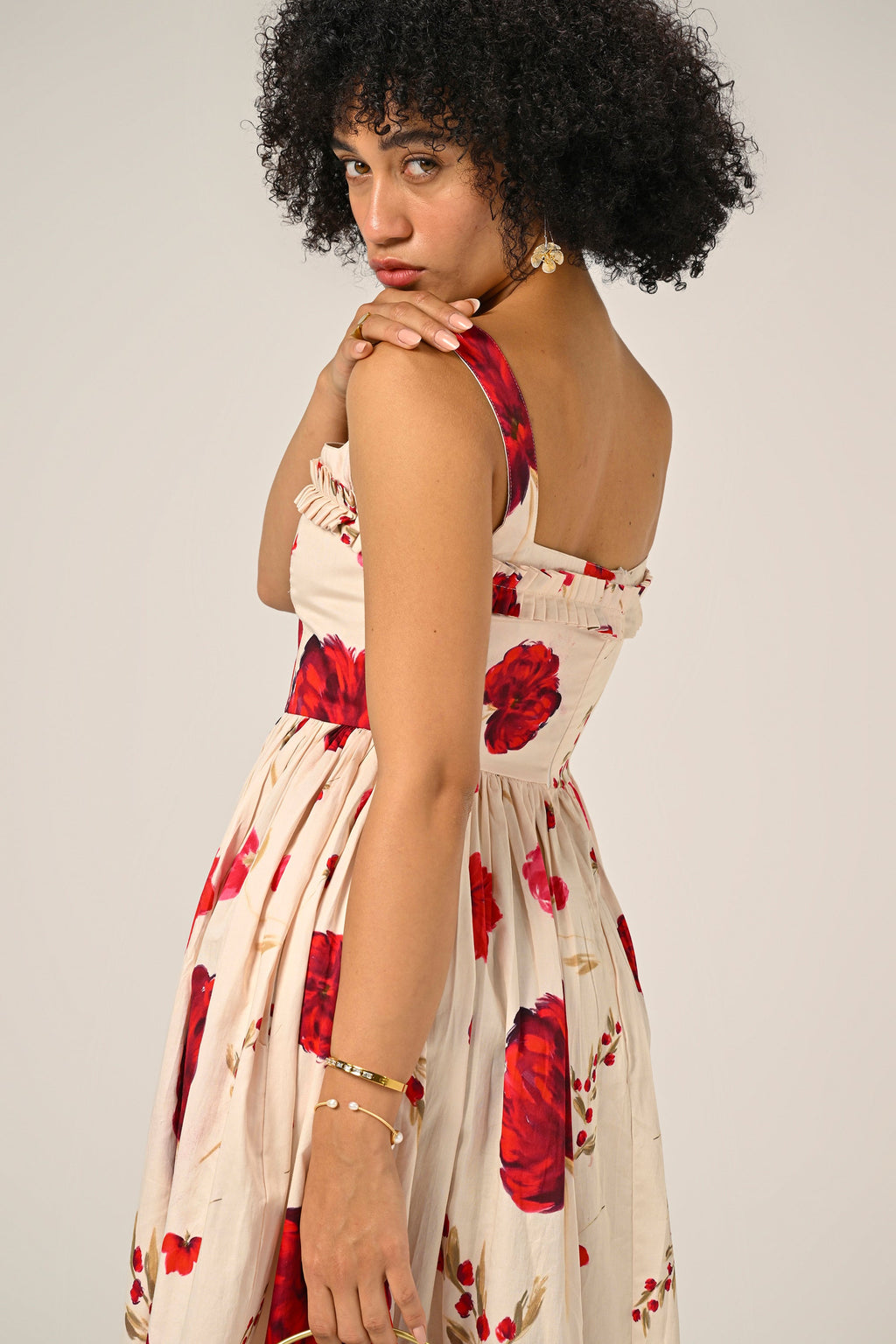 Scarlet Meadow Maxi Dress