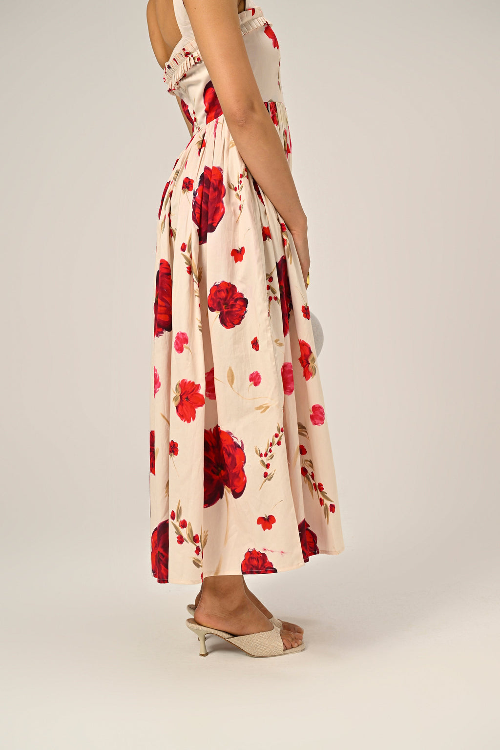 Scarlet Meadow Maxi Dress