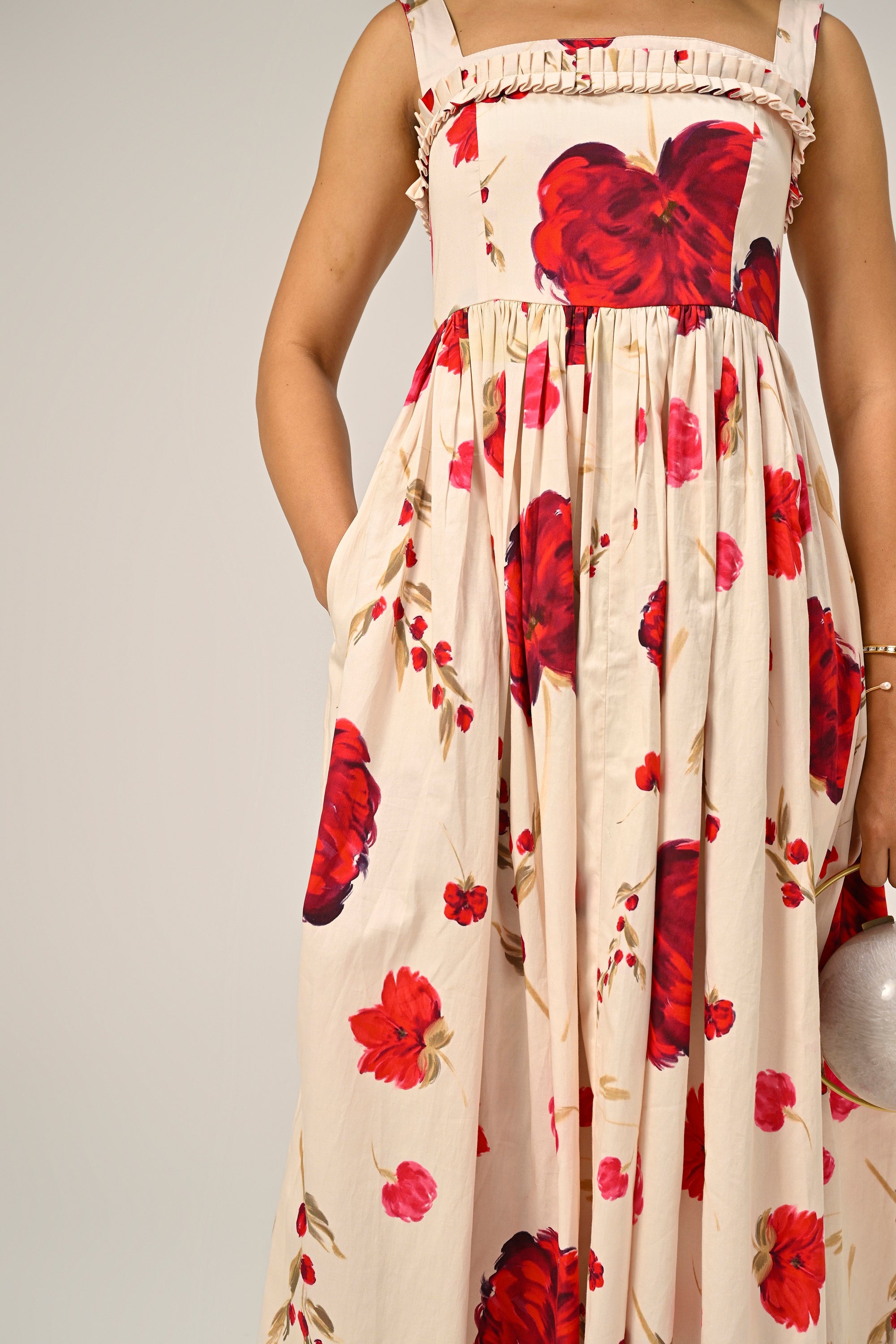 Scarlet Meadow Maxi Dress
