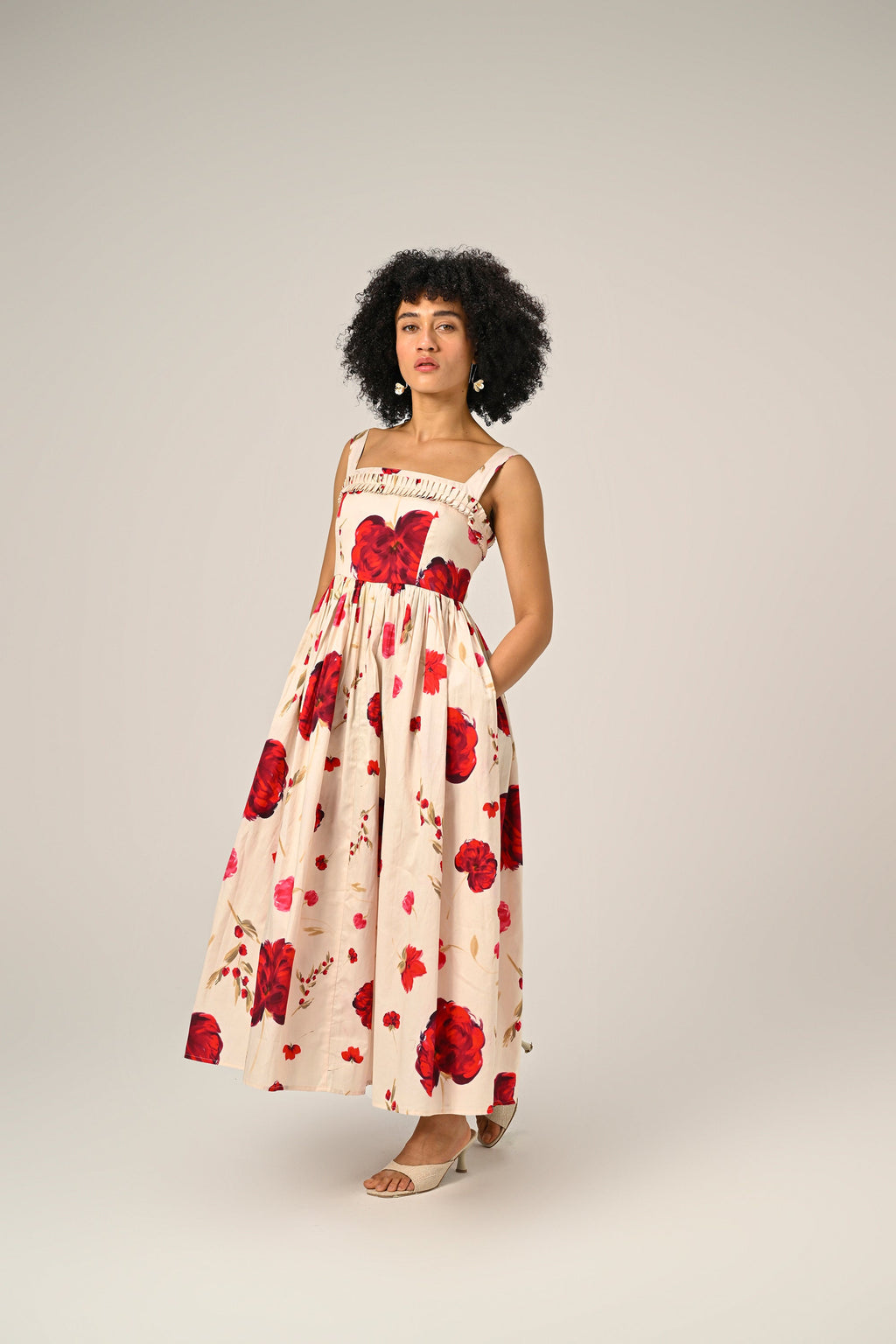 Scarlet Meadow Maxi Dress