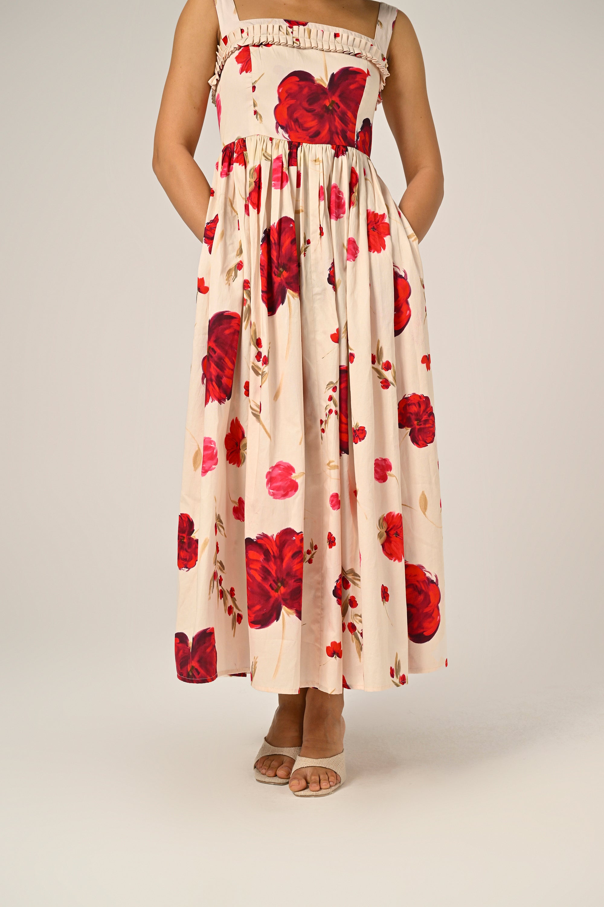 Scarlet Meadow Maxi Dress