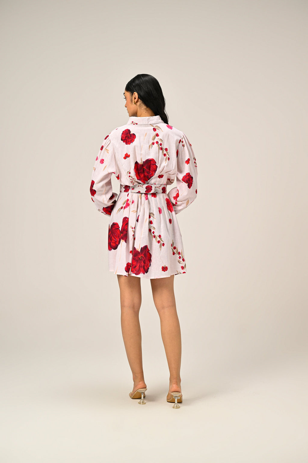 Cloud Petal – Mini Shirt Dress