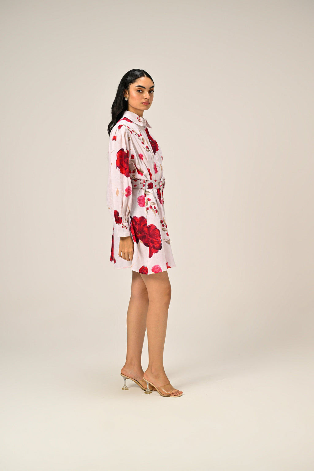 Cloud Petal – Mini Shirt Dress