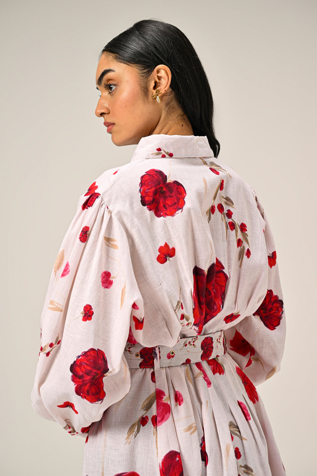 Cloud Petal – Mini Shirt Dress