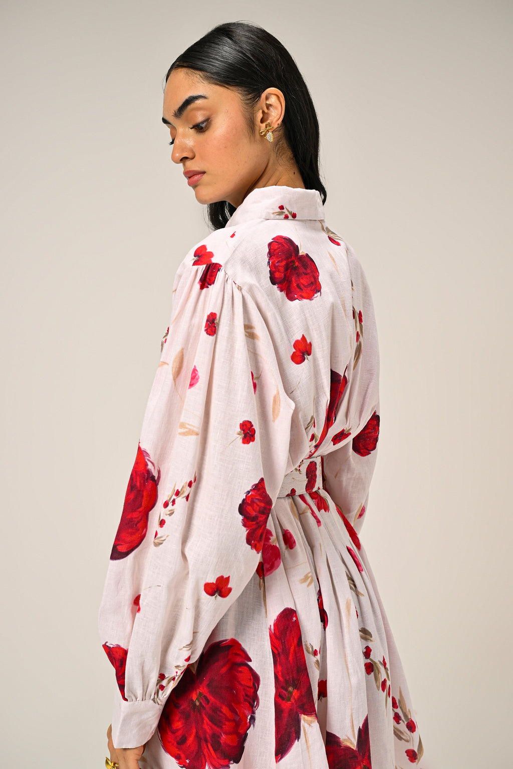 Cloud Petal – Mini Shirt Dress