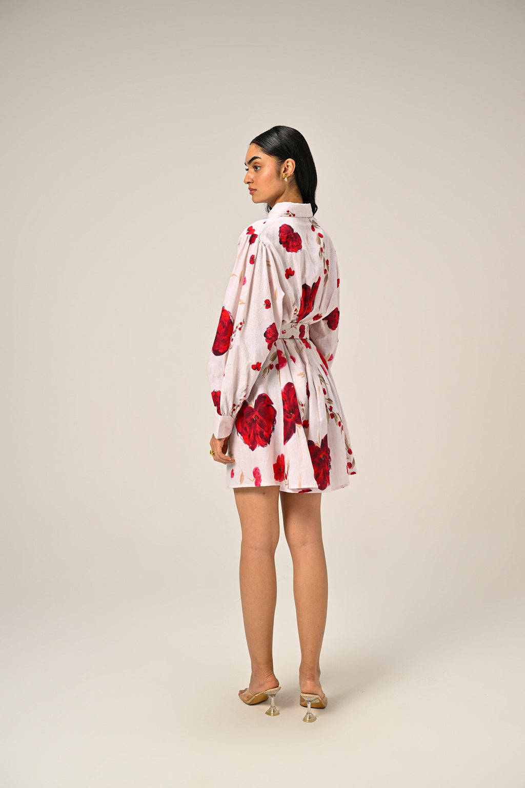 Cloud Petal – Mini Shirt Dress