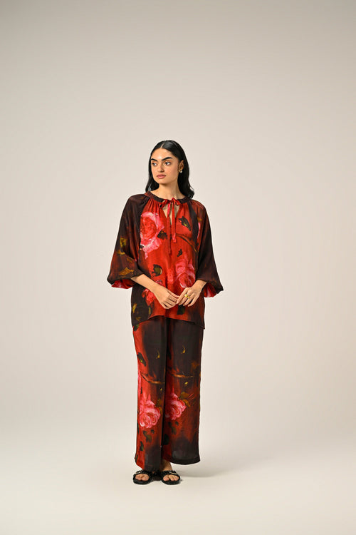 Crimson Allure Co-Ord Set