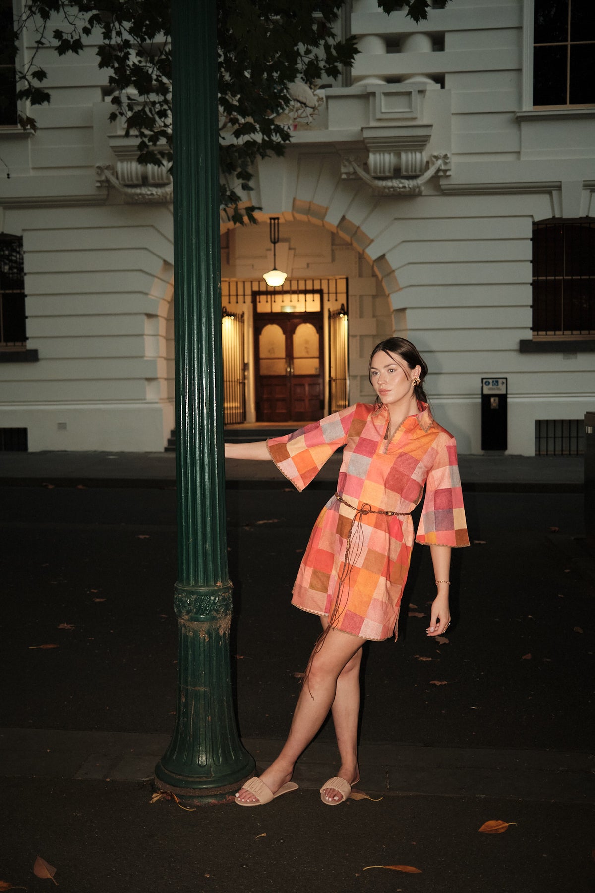 Gira Belted Mini Dress