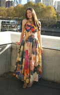 Jeanne Smocked Drop-Waist Maxi Dress