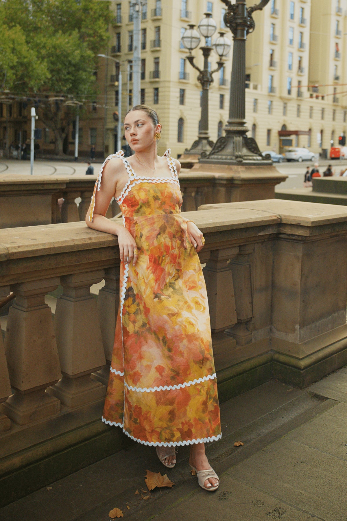Mahlaqa Framed Maxi Dress