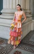 Amelia Tiered Strapless Dress