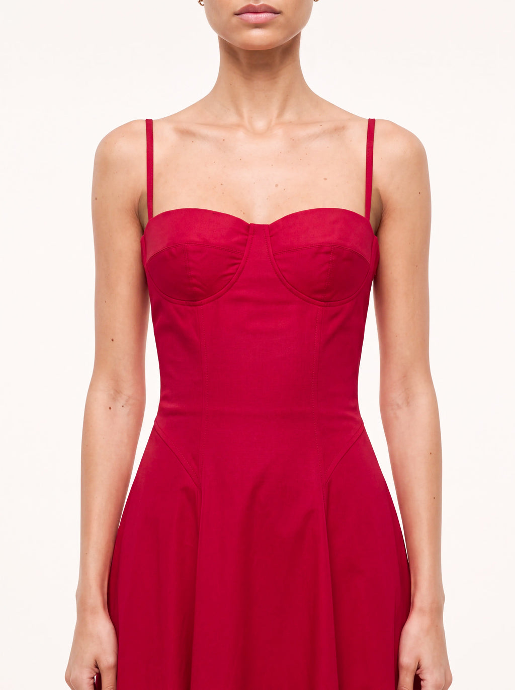 Odette Red Flared Maxi Dress