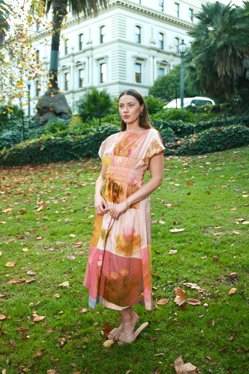 Amelia Smocked Midi Dress