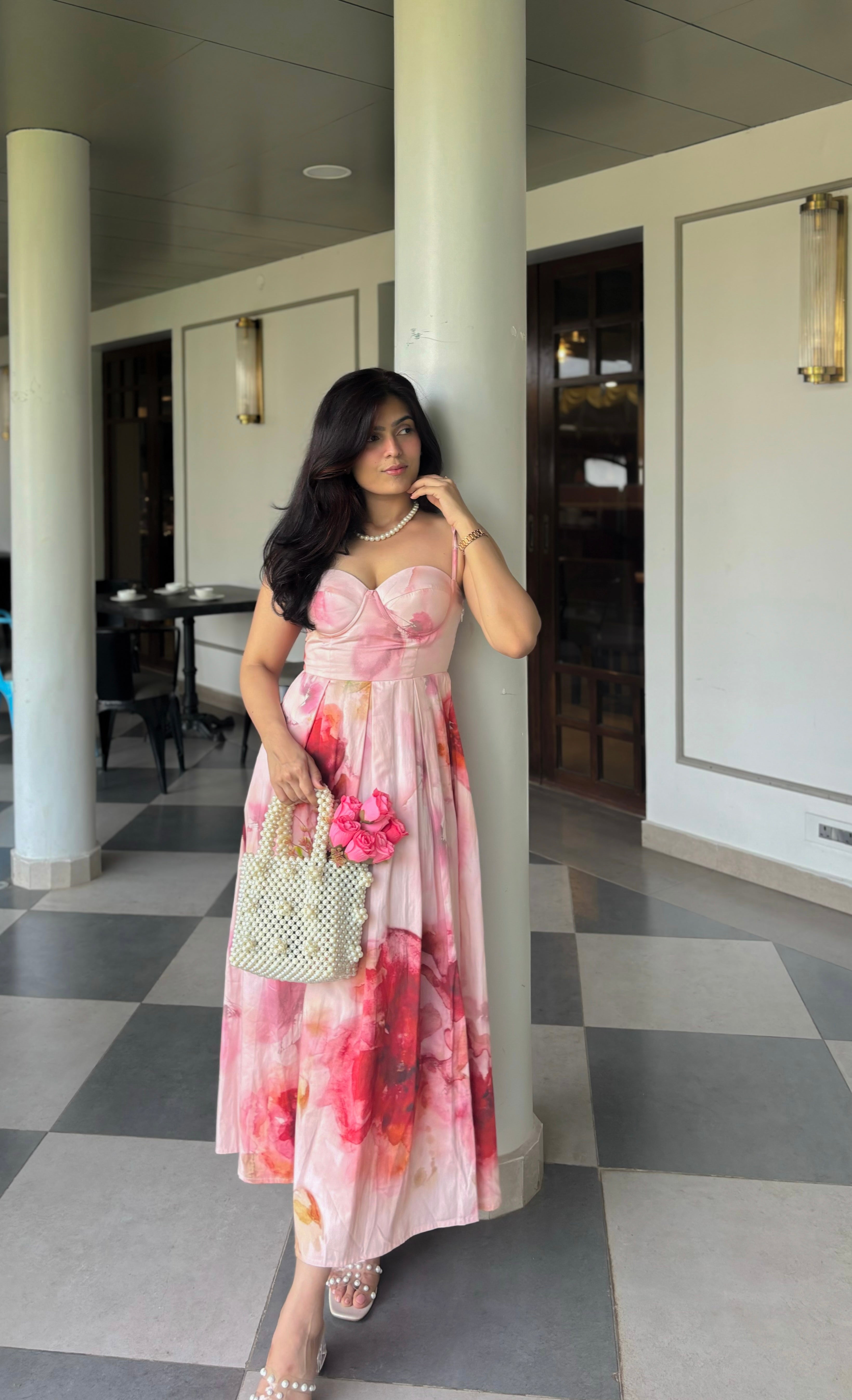 Rhea in Rumman Padded Dress
