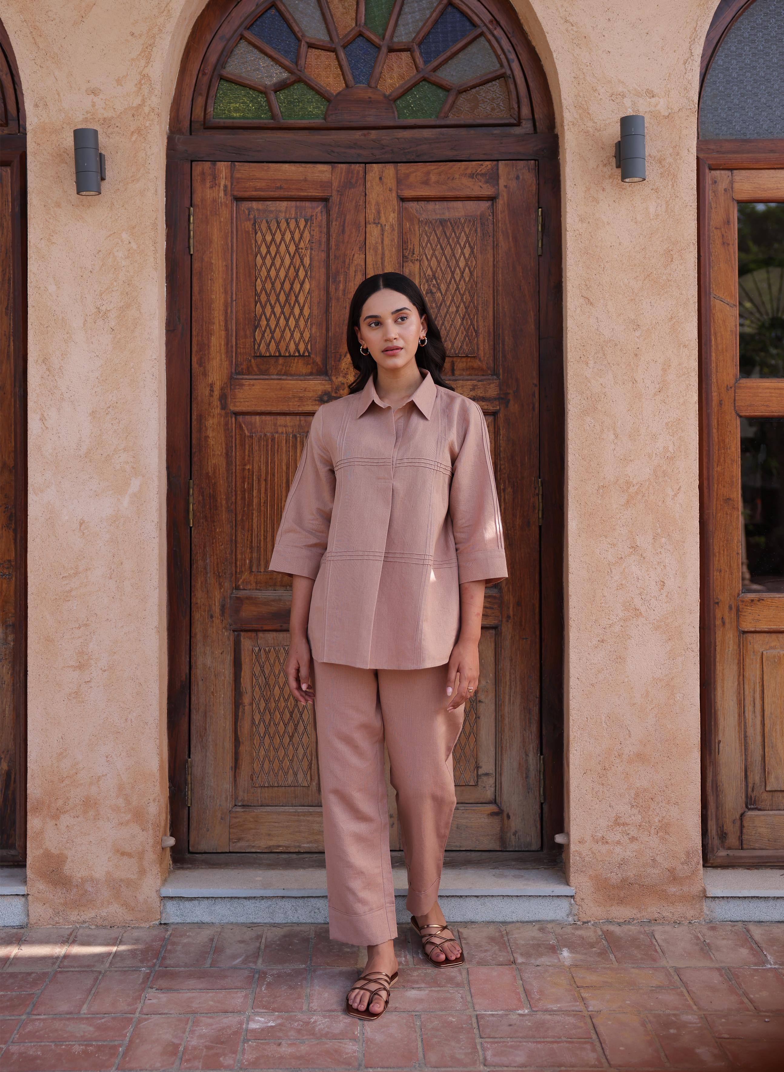 Jomon Linen Co-ord Set - Beige