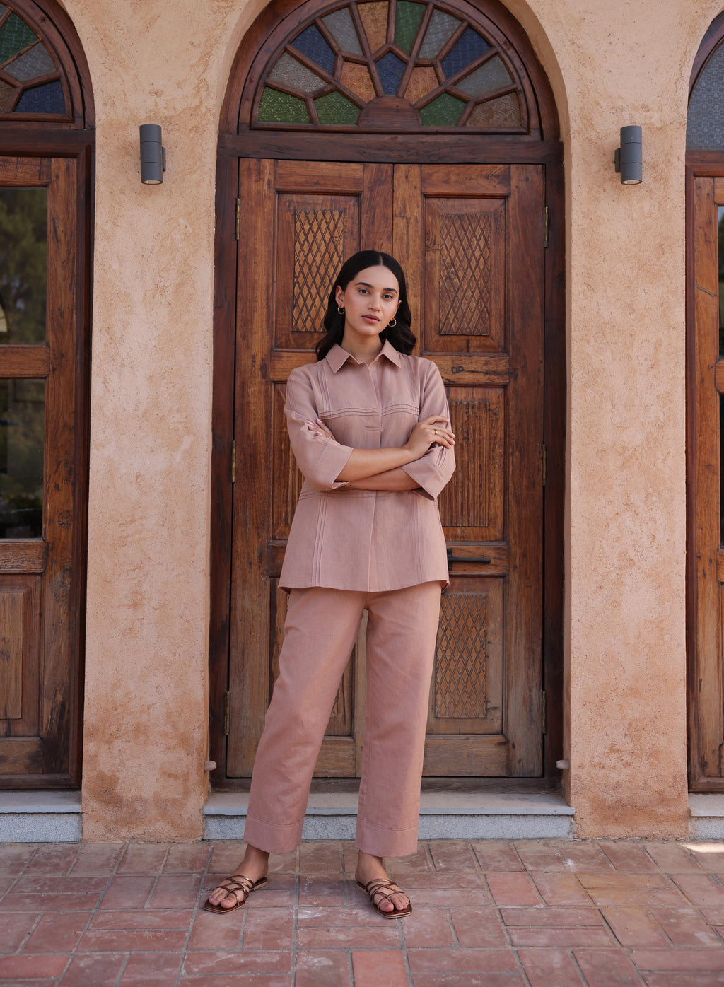 Jomon Linen Co-ord Set - Beige