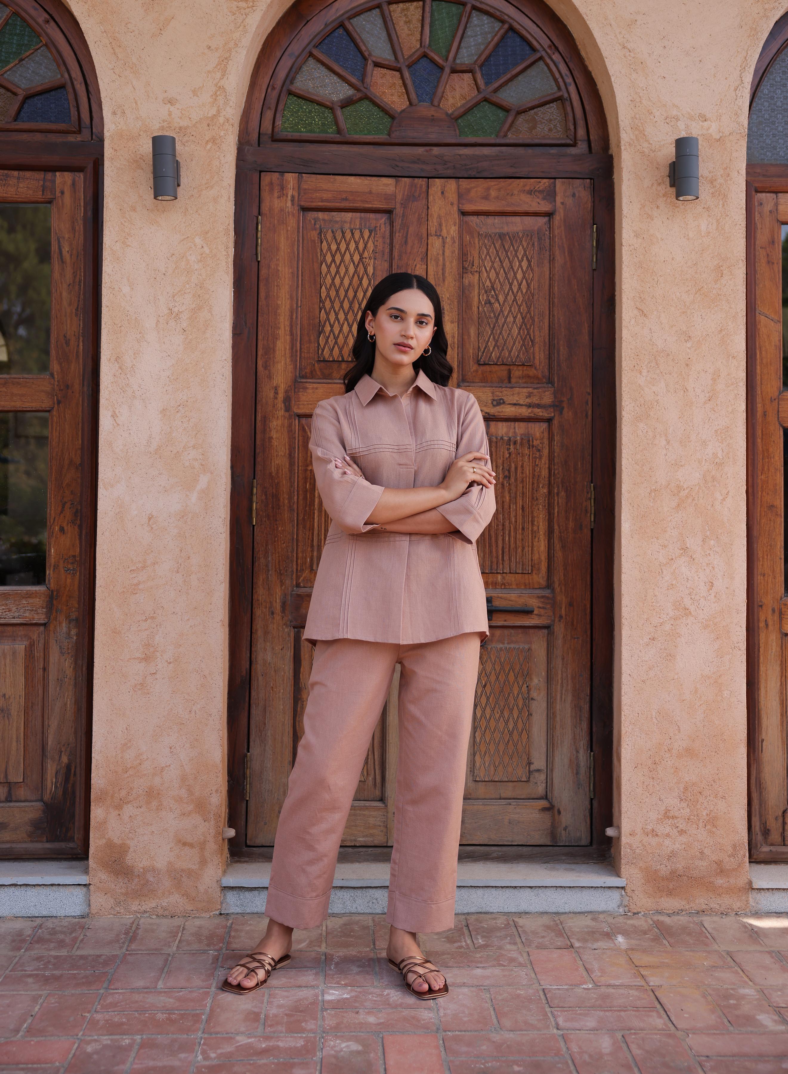 Jomon Linen Co-ord Set - Beige