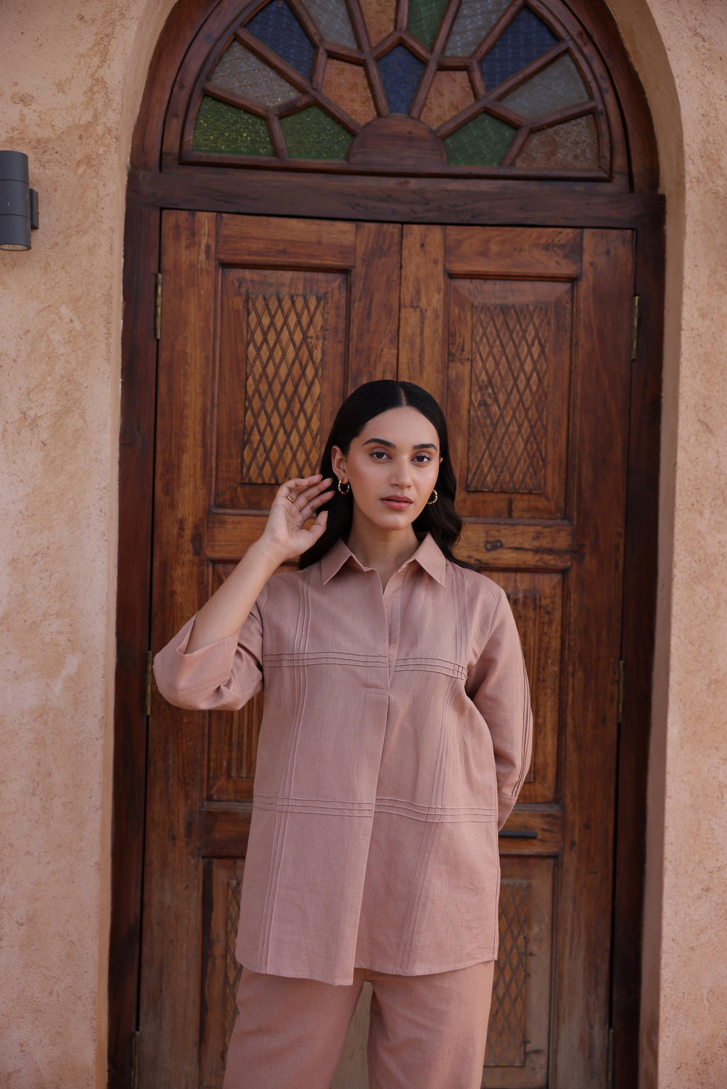 Jomon Linen Co-ord Set - Beige