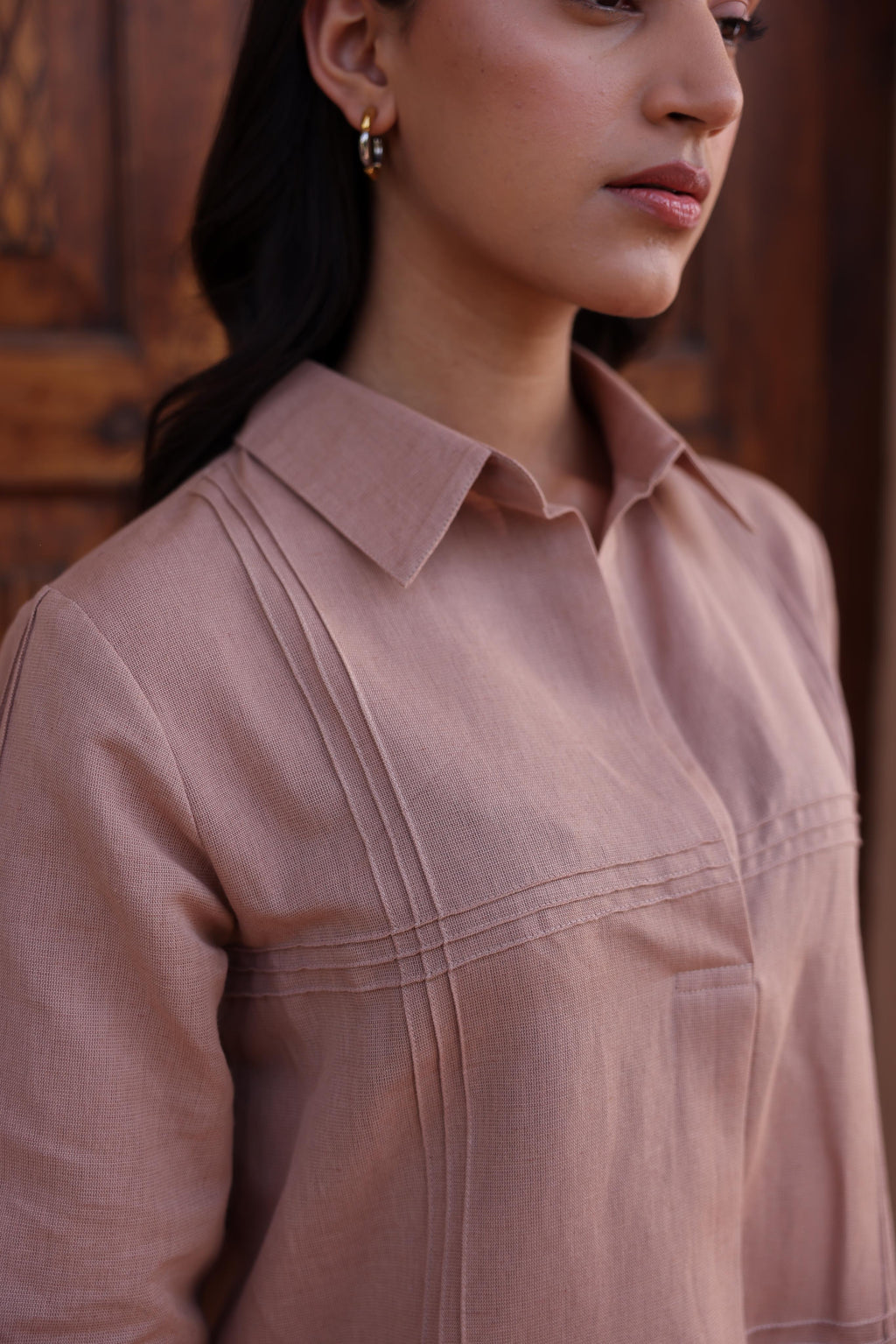Jomon Linen Co-ord Set - Beige