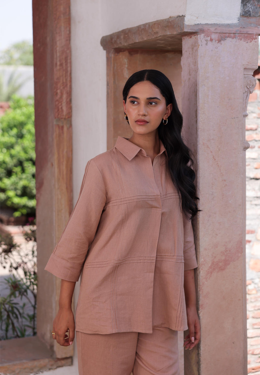 Jomon Linen Co-ord Set - Beige