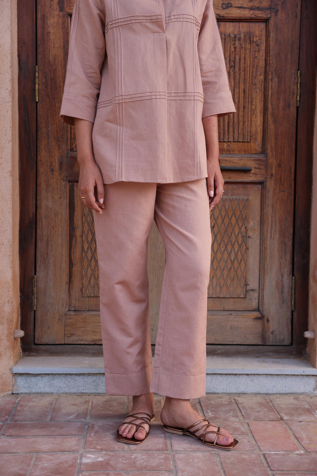 Jomon Linen Co-ord Set - Beige