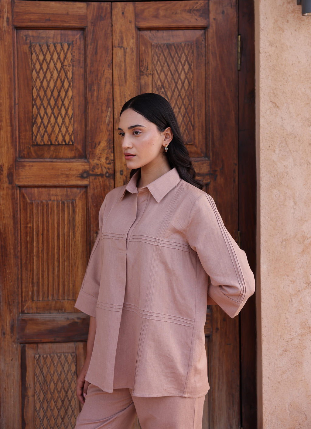 Jomon Linen Co-ord Set - Beige