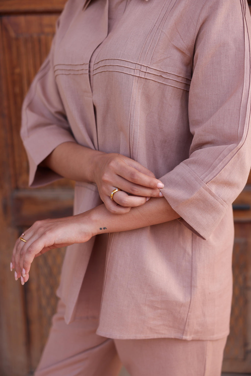 Jomon Linen Co-ord Set - Beige