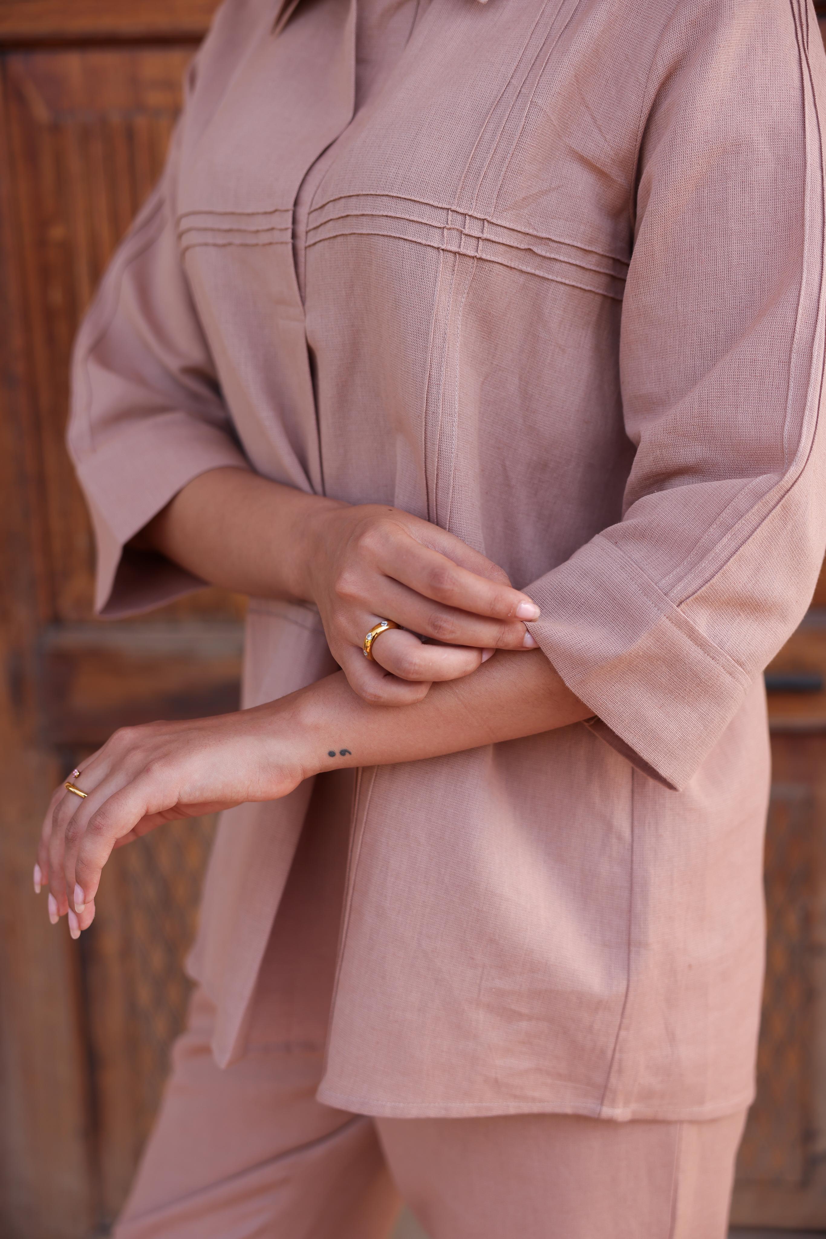 Jomon Linen Co-ord Set - Beige