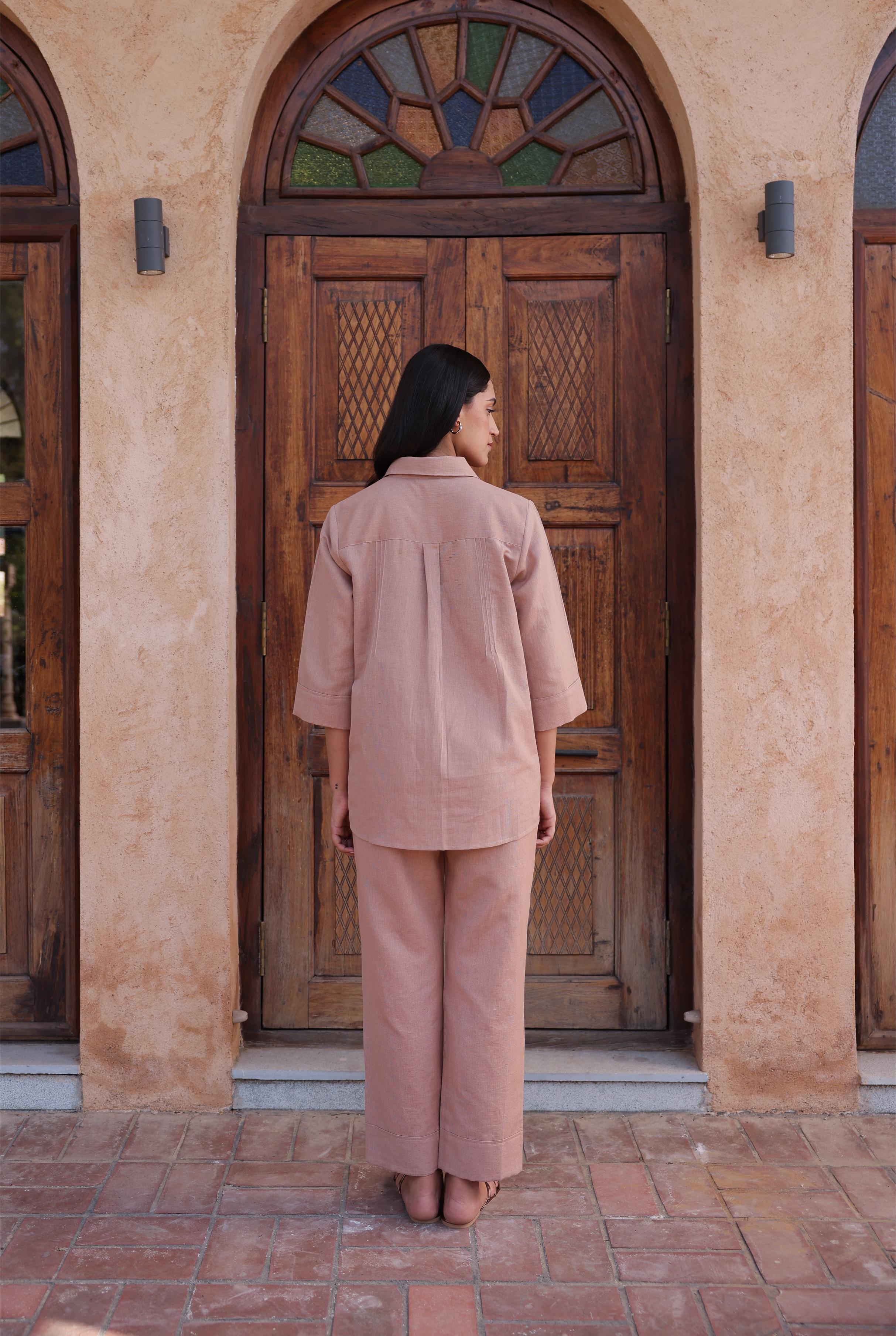 Jomon Linen Co-ord Set - Beige