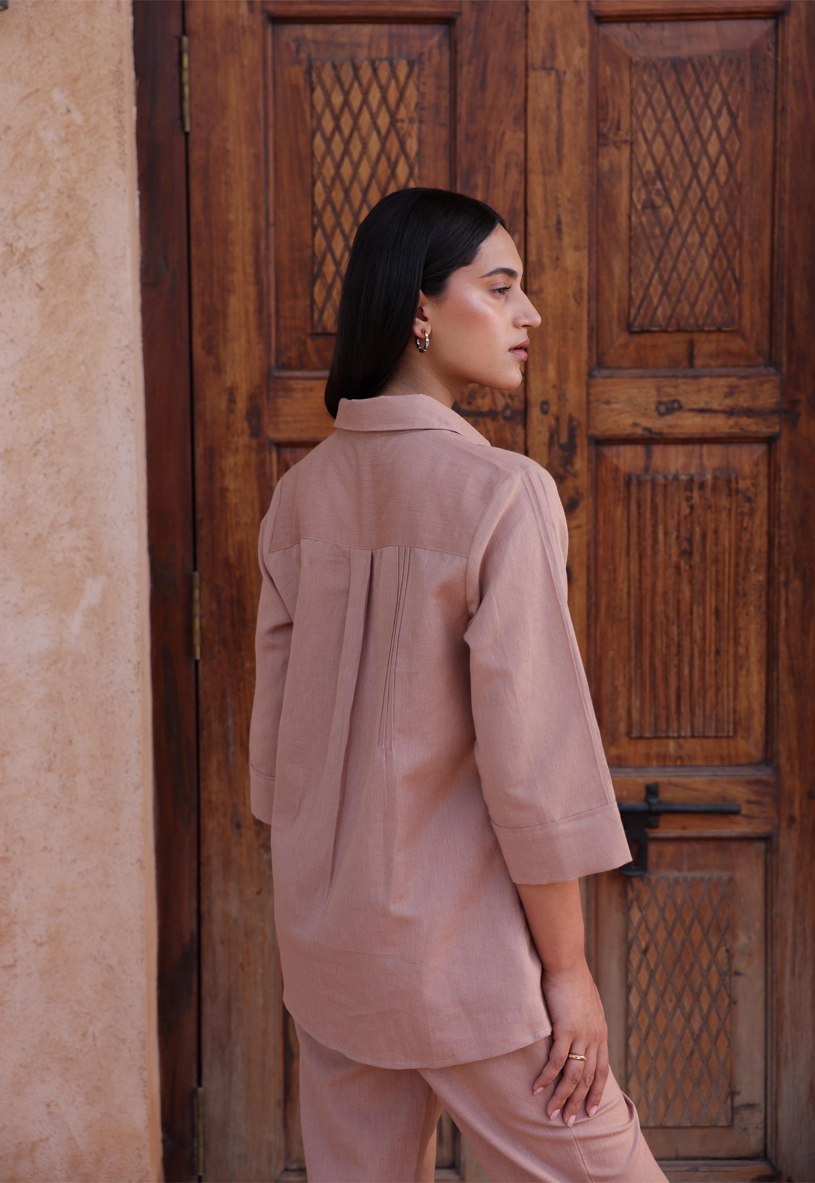 Jomon Linen Co-ord Set - Beige