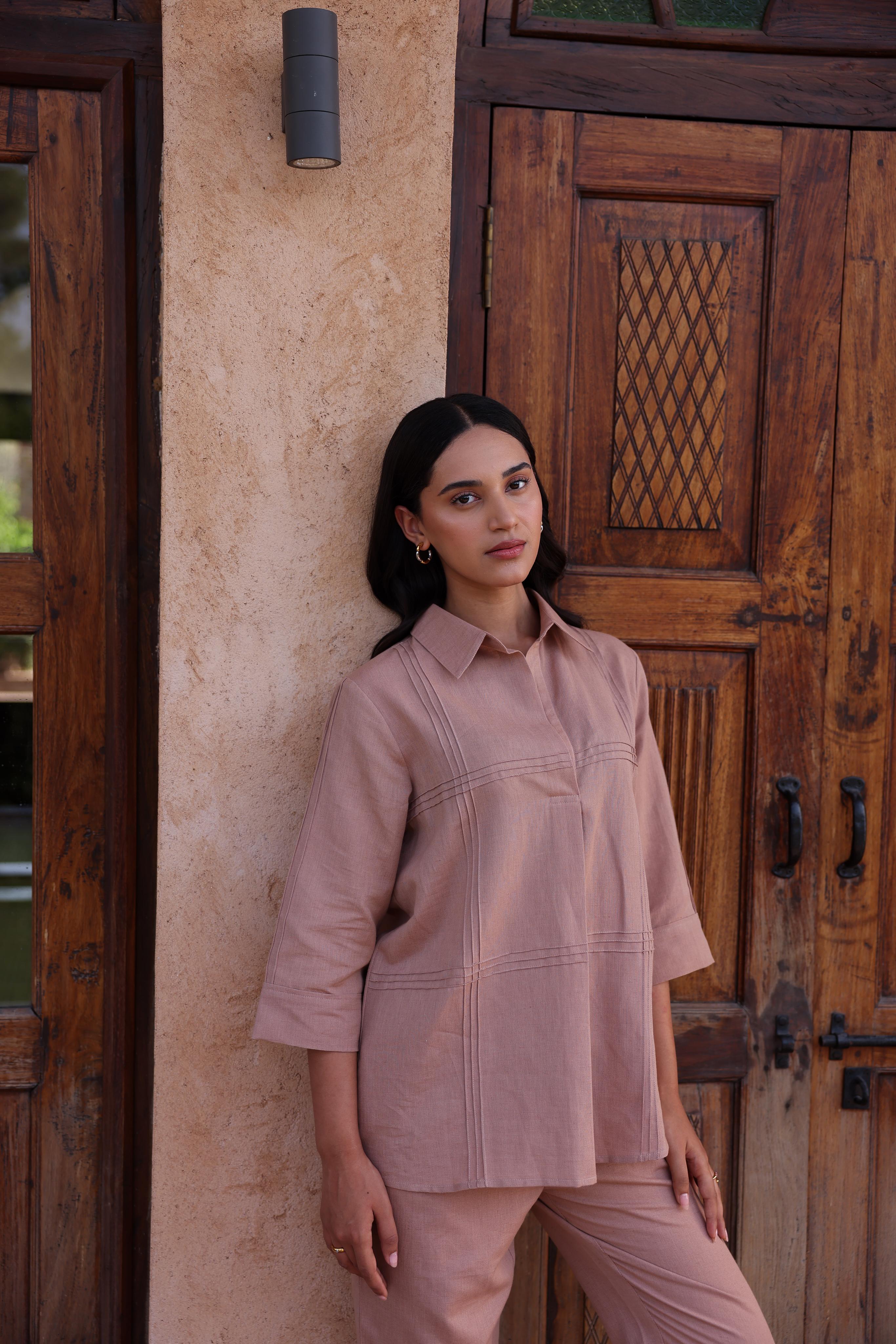 Jomon Linen Co-ord Set - Beige