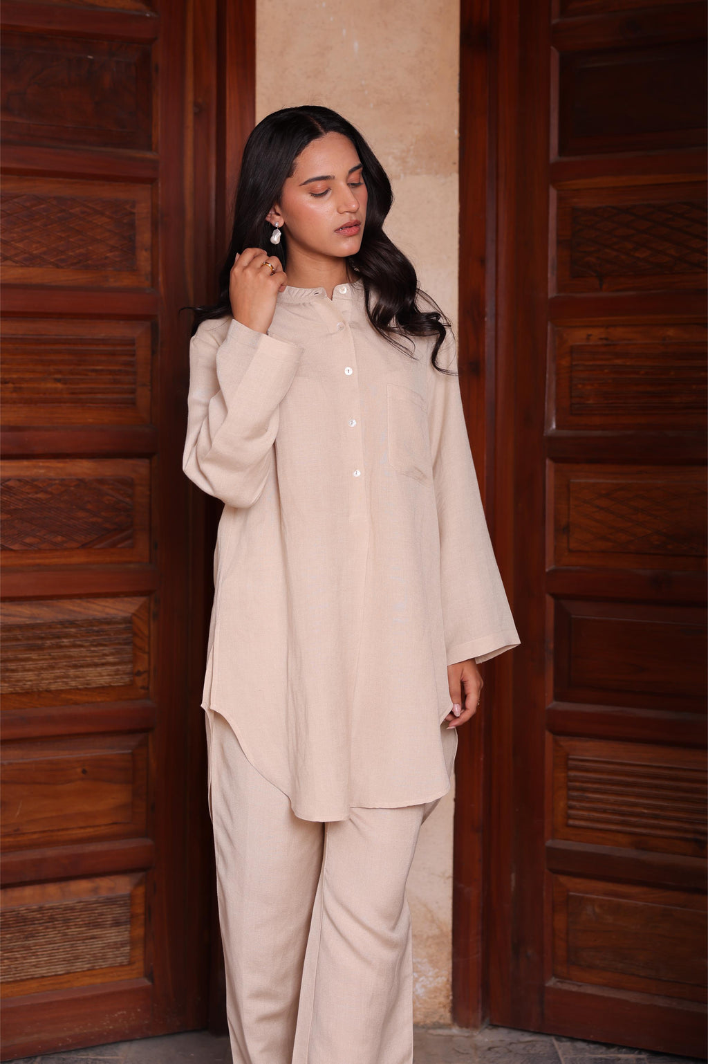 Anaqa Co-ord Set - Sand