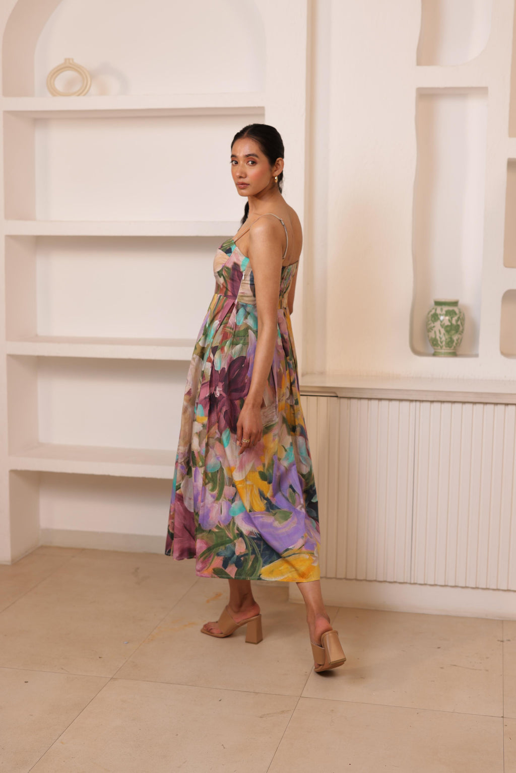 Claire in Nissar Padded Dress