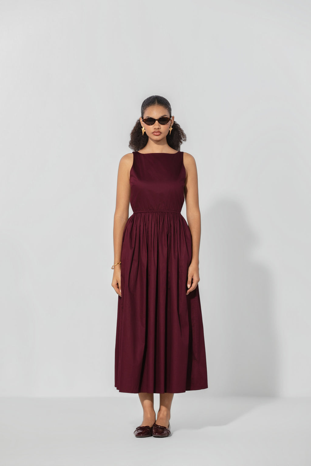 Ababeel in Wine Gallery Maxi Dress