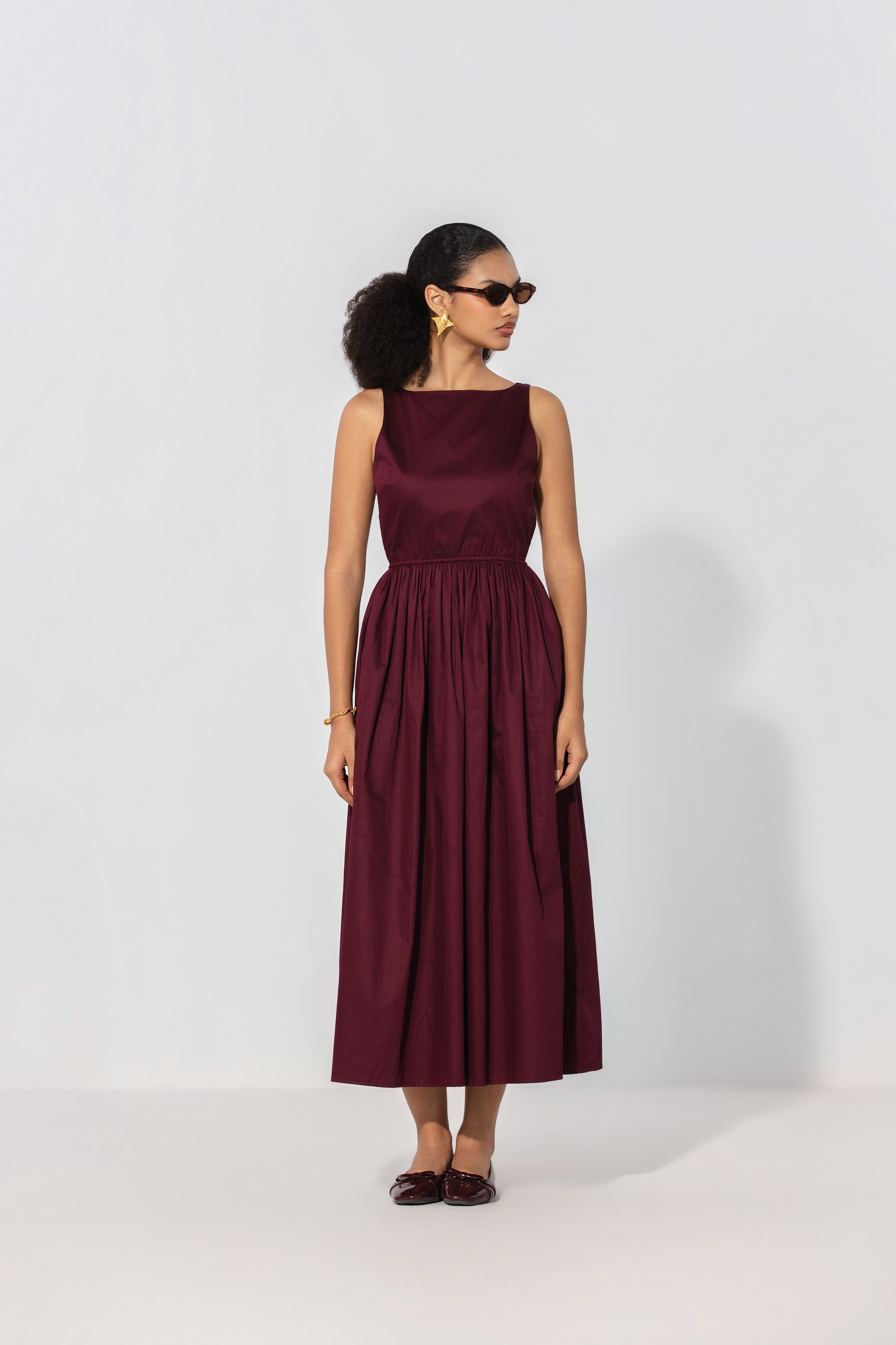 Ababeel in Wine Gallery Maxi Dress