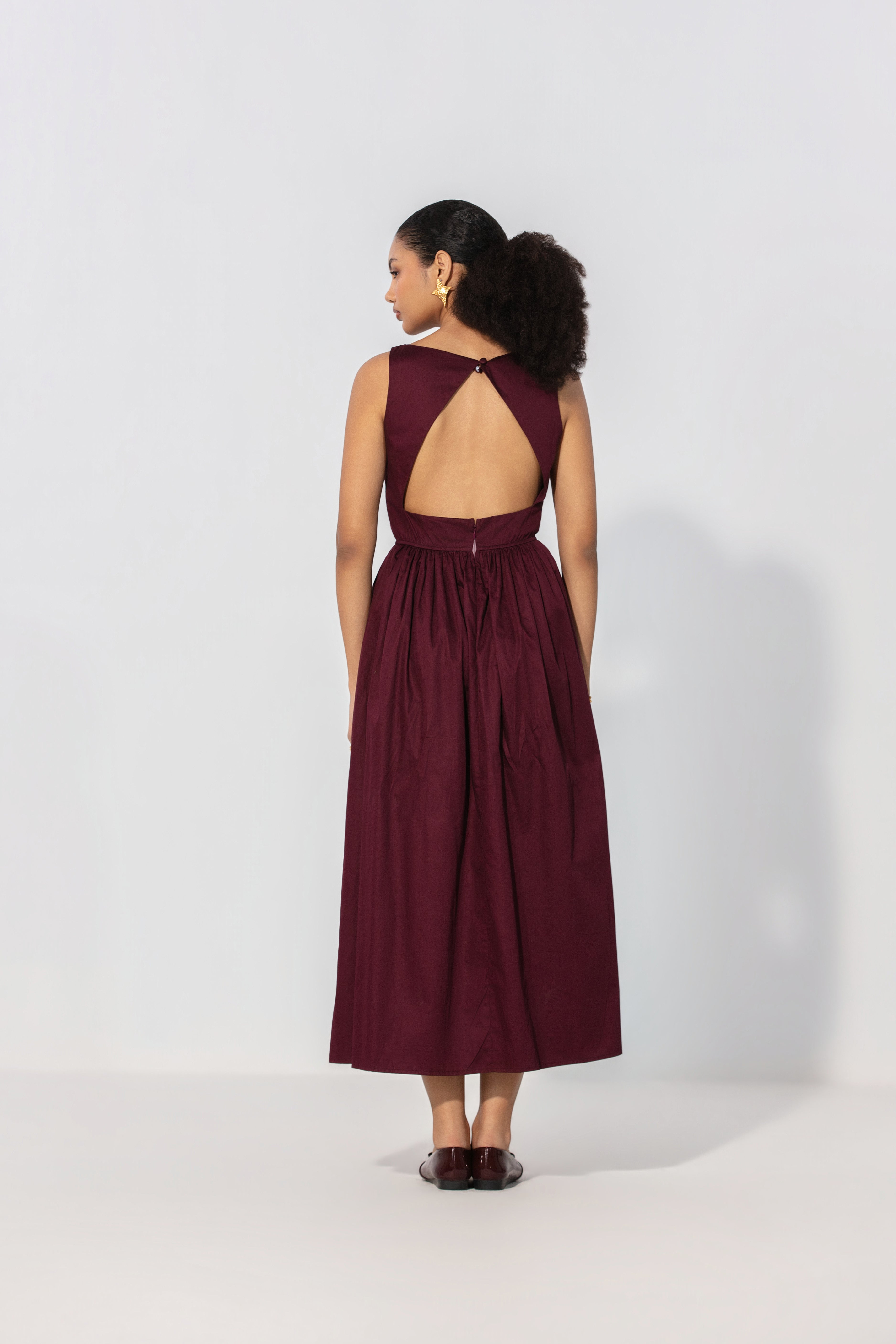 Ababeel in Wine Gallery Maxi Dress