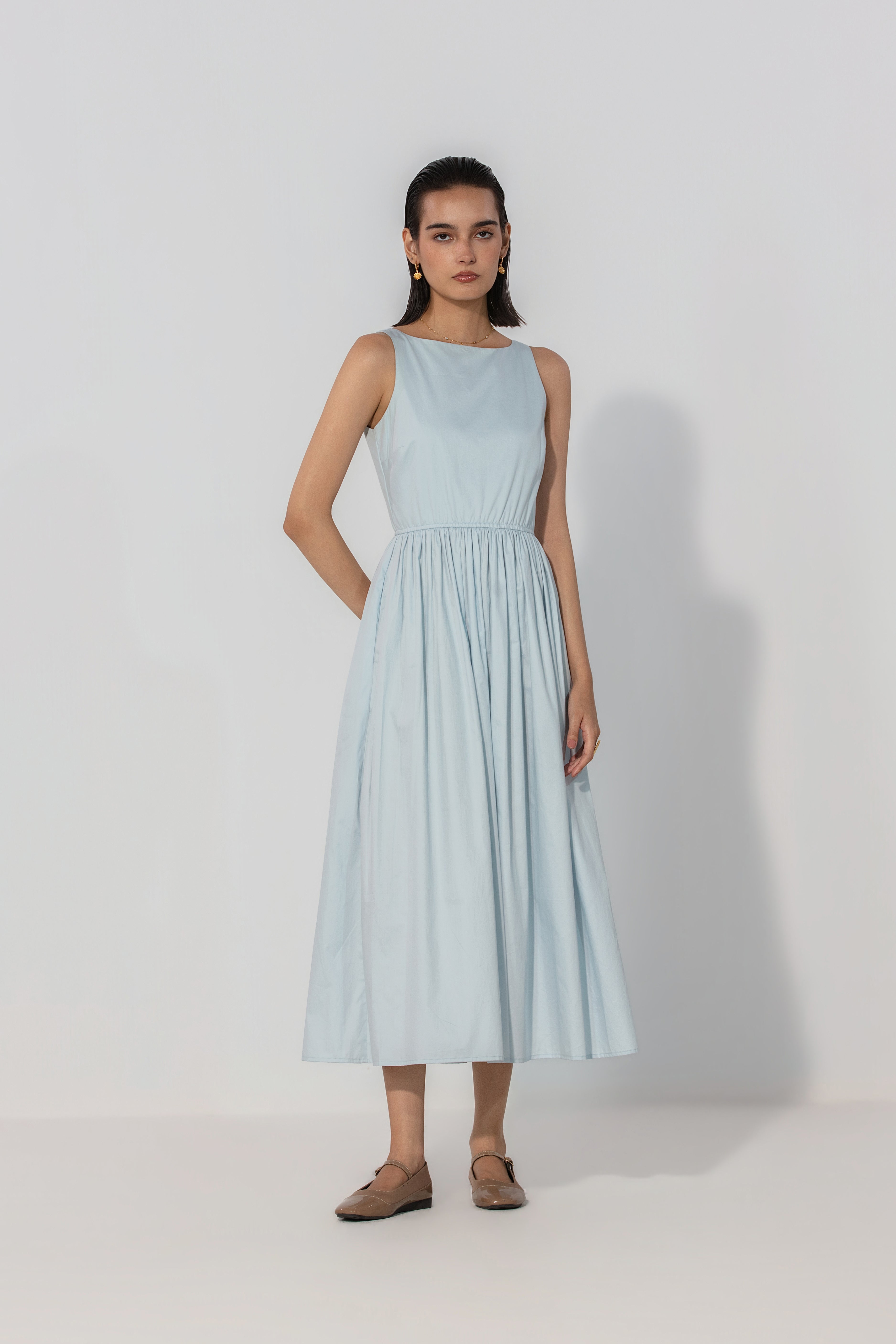 Powder Blue Gallery Maxi Dress