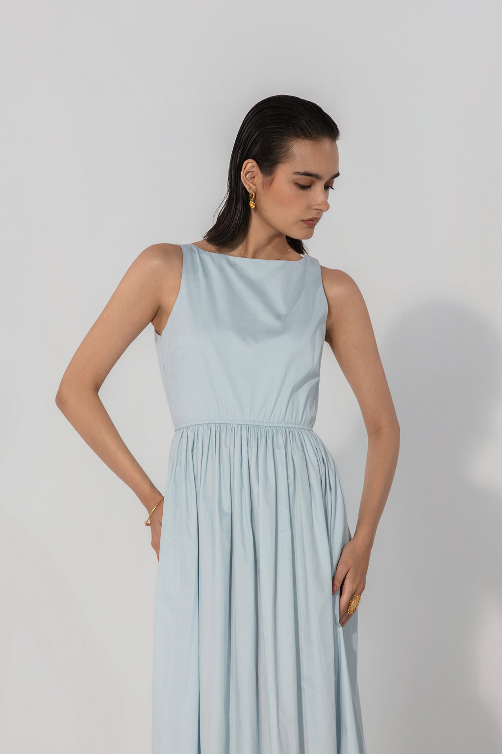 Powder Blue Gallery Maxi Dress
