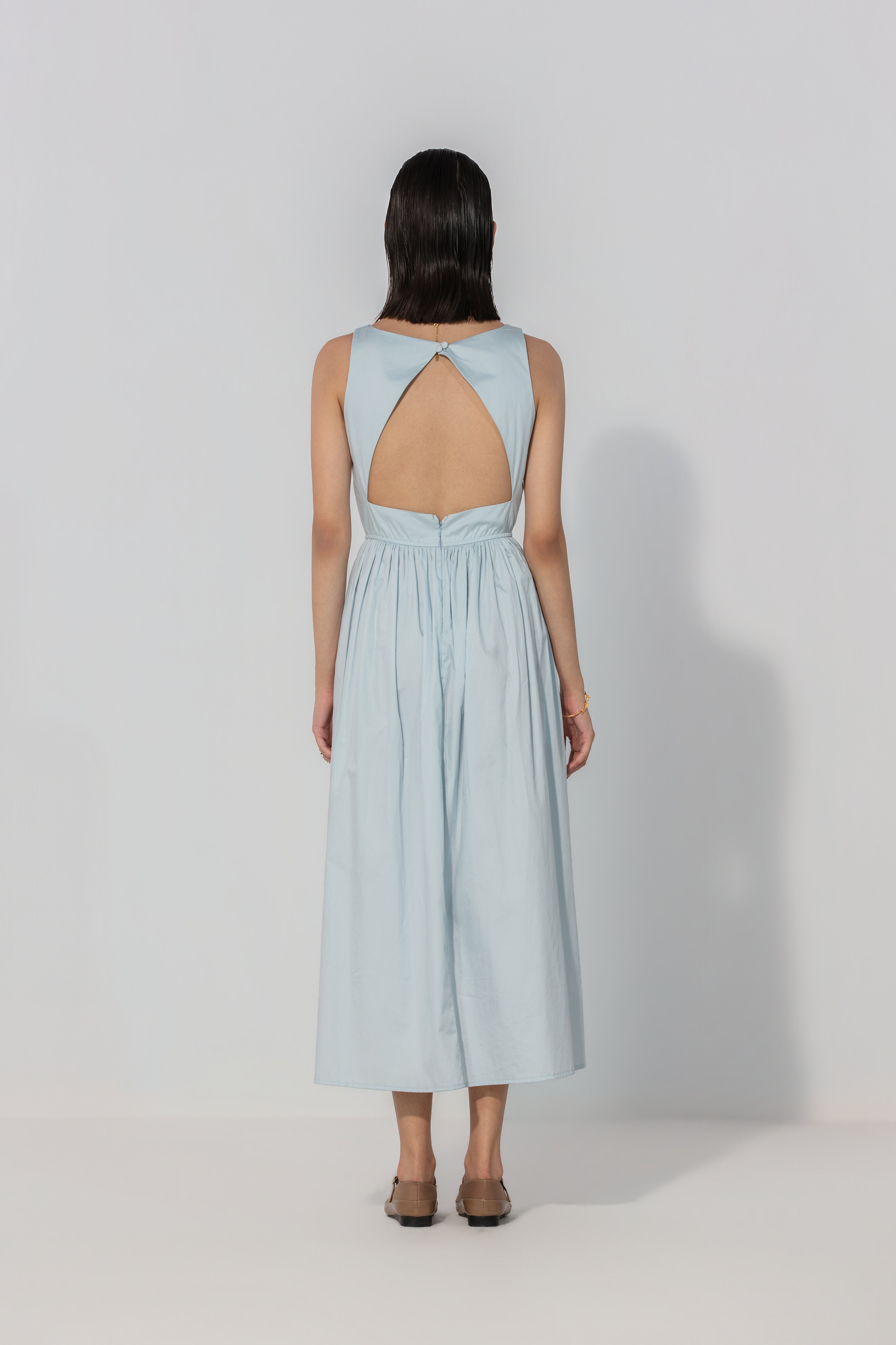 Powder Blue Gallery Maxi Dress