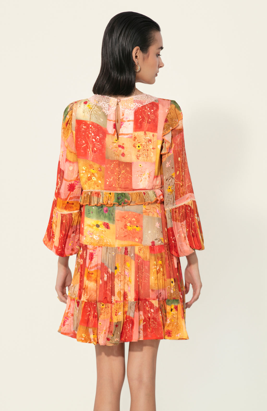 Vijaya Ruffle-Trim Mini Dress