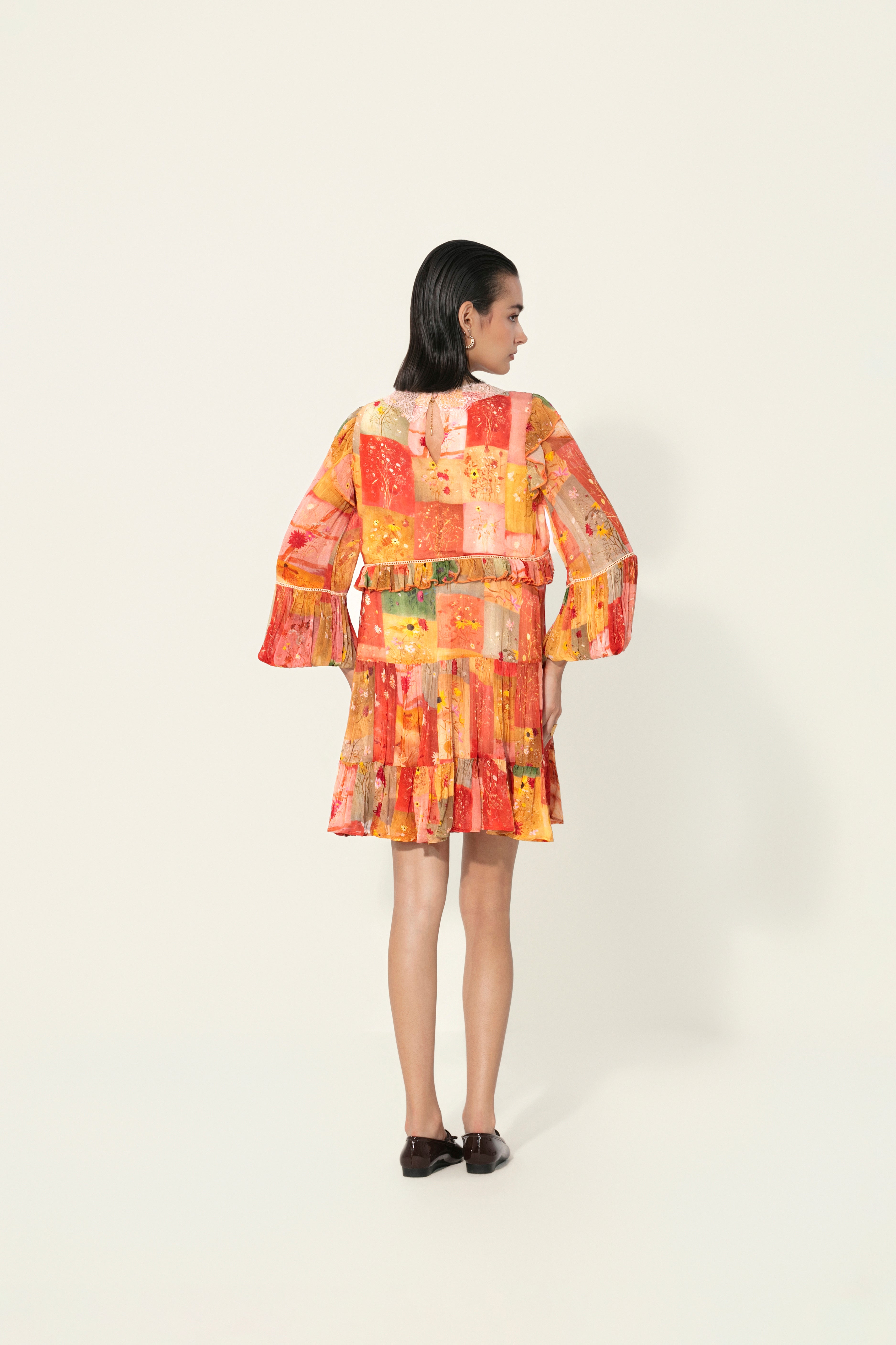 Vijaya Ruffle-Trim Mini Dress