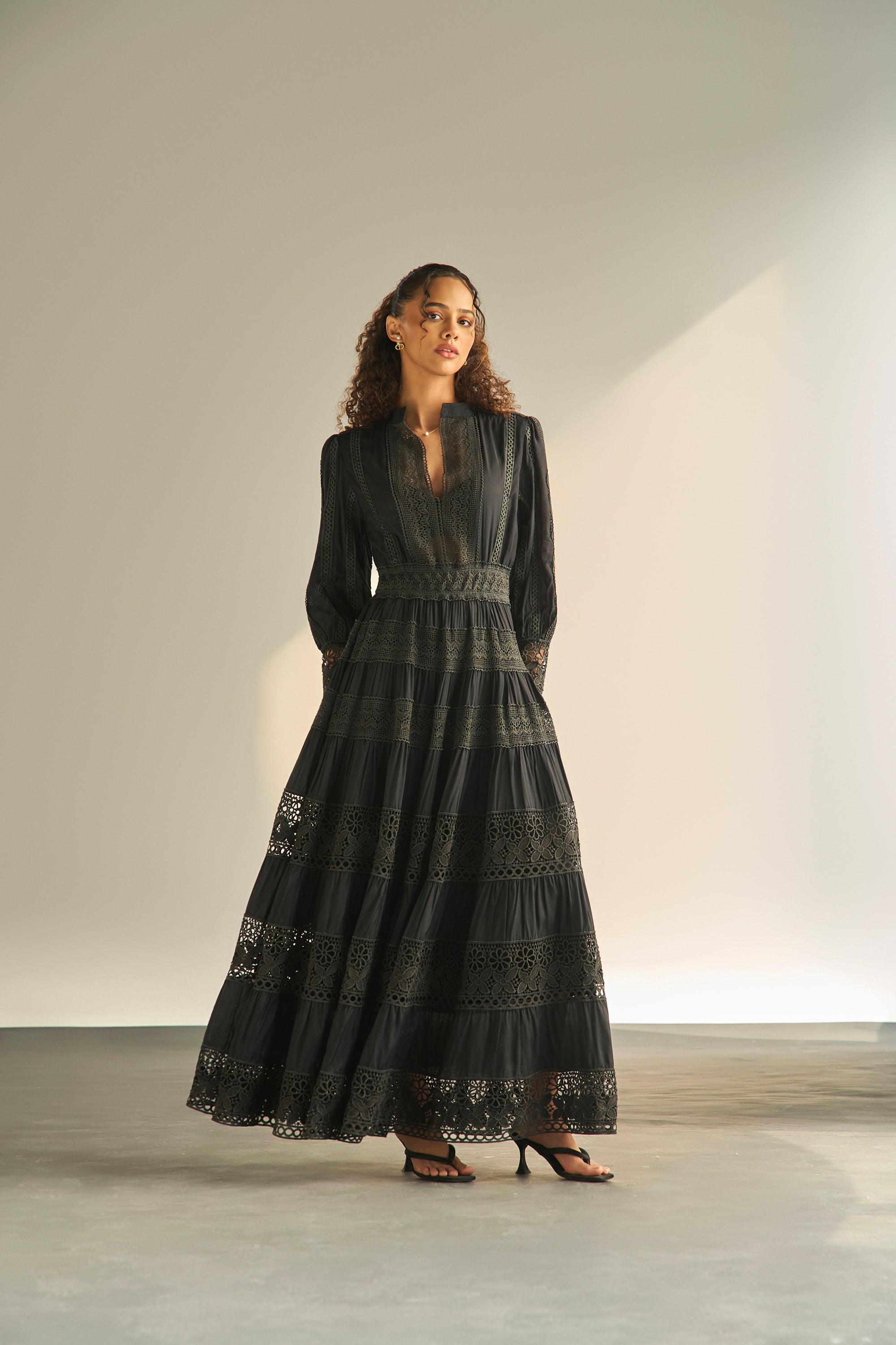 Atelier Lace Black Dress