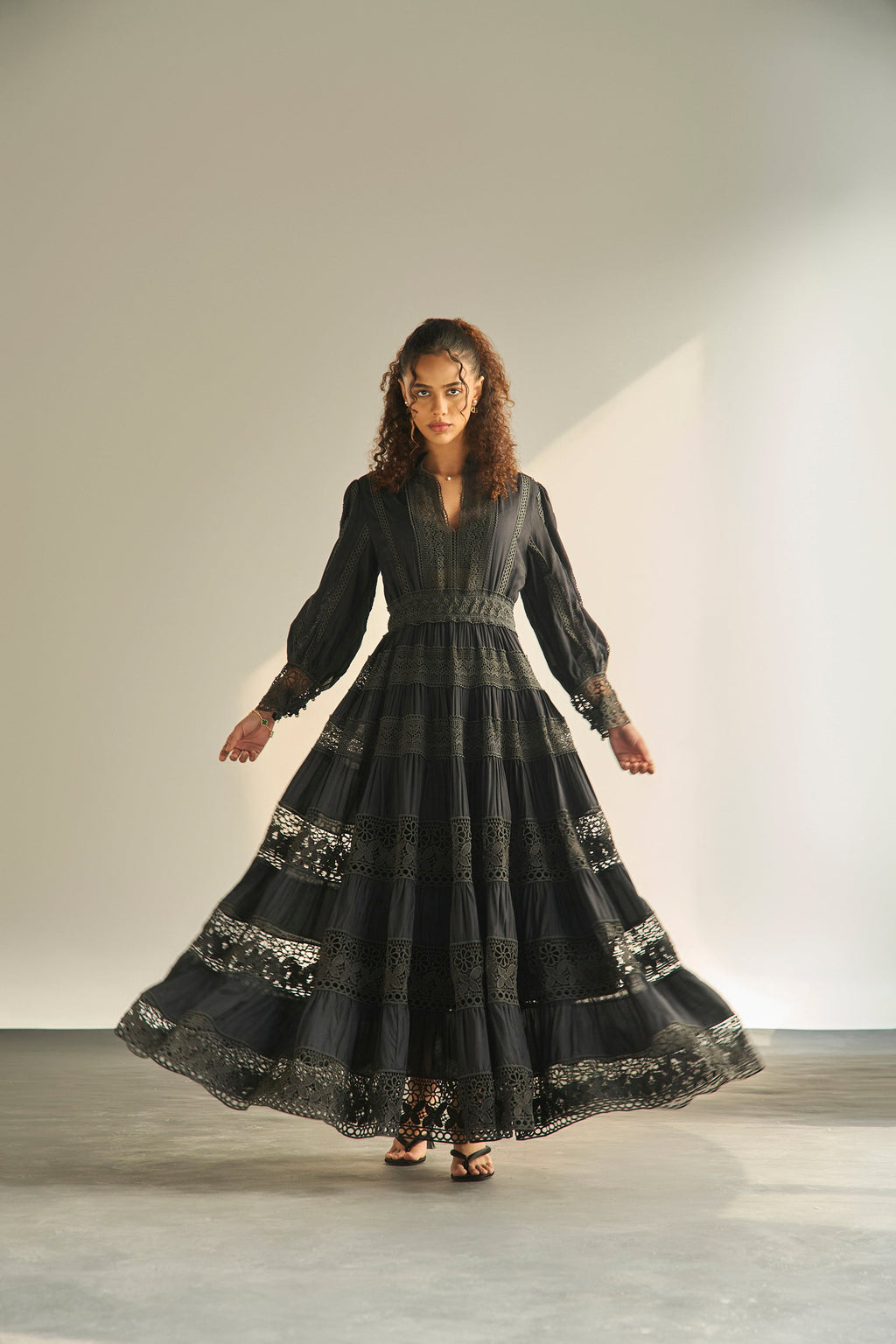 Atelier Lace Black Dress