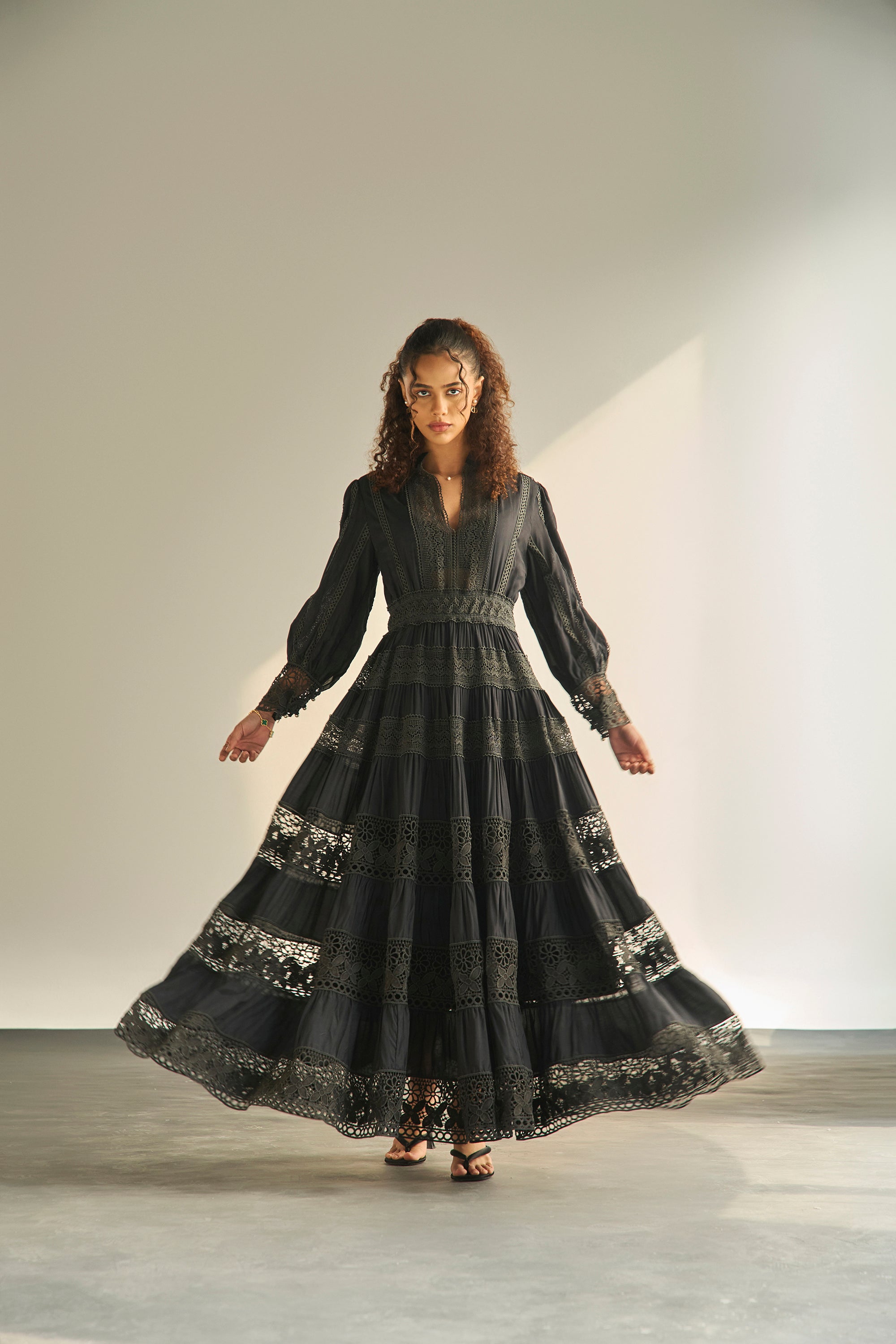 Atelier Lace Black Dress