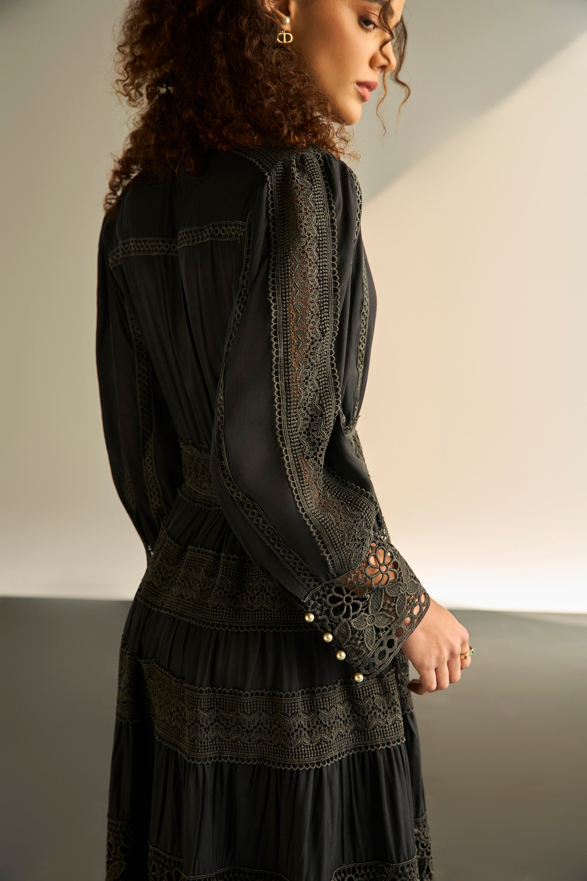 Atelier Lace Black Dress